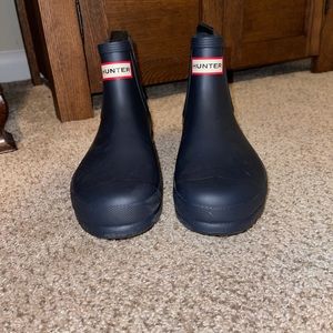 Hunter Short Play Wellies US size 8 Navy Blue